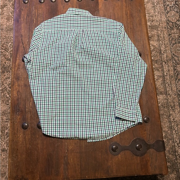 Croft & Barrow Blue and Green Plaid Shirt - Picture 2 of 3